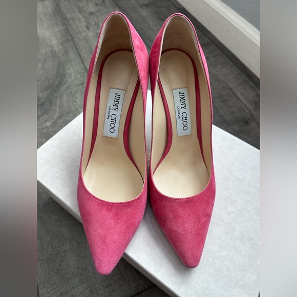 Jimmy Choo ROMY 85 in Dahlia Pink - Picture 2 of 5